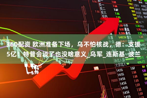 360配资 欧洲准备下场，乌不怕核战，德：支援5亿！特普会谈了也没啥意义_乌军_连斯基_波兰